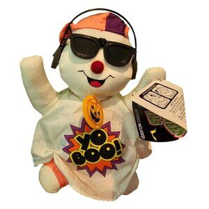 Rappin Halloween Pals Ghost Plush Toy Sunglasses Yo Boo Great American Fun Corp